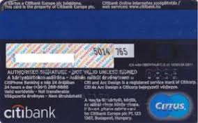 Citibank has a long history in malaysia. Bank Card Citibank Mastercard Citi Bank Hungary Col Hu Mc 0045