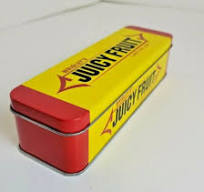 Wrigley's® JUICY FRUIT Chewing Gum Metal Hinged Tin ...