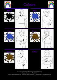 baby sign language color chart templates at