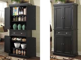 Suitable for a range of purposes and rooms, this is a versatile piece that makes the most of vertical space. Tall Kitchen Pantry Storage Cabinet Utility Cupboard Distressed Solid Wood Black For Sale Online Ebay