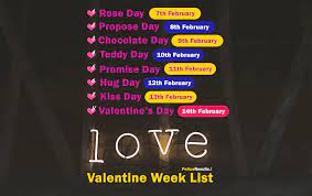 It can also add to or subtract from a date. Valentine Week List 2022 Happy Valentine Day Week List 2022 February