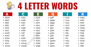 While zucchini is probably the most popular, others include zander, zapiekanka, zongzi, zuccotto, ziti and zitoni. 4 Letter Words List Of 2400 Words That Have 4 Letters In English Esl Forums
