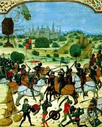 Battle Of Crecy 26 August 1346 Chronique D Angleterre Bibliotheque Nationale Paris France The Bridgeman Art Library Art Historical Art European History