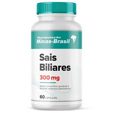 Sais Biliares 300 Mg com 60 Cápsulas - Drogaria Minas-Brasil