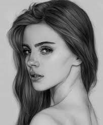 It is just because in my opinion, there is no other way. Female Portrait Drawing Realistic Drawings Art Drawings Sketches Creative Pencil Art Drawings