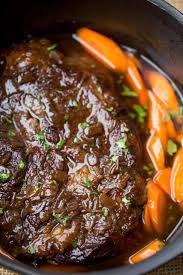 Try this easy slow cooker pot roast with veggies that taste amazing. Slow Cooker Balsamic Pot Roast Dinner Then Dessert