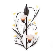 Candles are inexpensive and suitable addition to the home decor for every season and occasion. Flower Sconces Wall Decor Modern Glass Wall Sconce Candle Holder Walmart Com Walmart Com