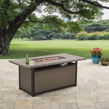 Better Homes And Gardens 60 Bristol Rectangular Propane Gas Fire Pit Table Walmart Com Outdoor Fire Pit Table Gas Fire Pits Outdoor Better Homes And Gardens