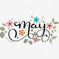 Download and use them in your website, document or presentation. Hello May Month Text Decorated With Flowers And Leaves May Clipart Hello May May Png And Vector With Transparent Background For Free Download
