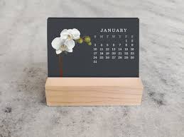 2021 Mini Desk Calendar Desk Calendar 2021 Orchids Etsy