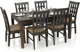 Royal Oak Daisy Six Seater Dining Table Set Walnut Amazon In Home Kitchen Dining Table Setting Dining Table Dining