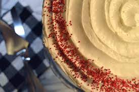 Gorgeous red velvet cupcakes with tangy cream cheese frosting. Red Velvet Cake With Ermine Icing Brooklyn Homemaker