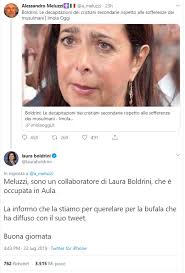 We looked inside some of the tweets by @meluzzi and here's what we found interesting. Le Falsita Di Imolaoggi Meluzzi Ci Crede Condivide E Verra Querelato Da Laura Boldrini Open