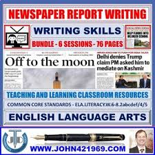 Newspaper Report Writing Bundle Of Teaching And Learning Resources
