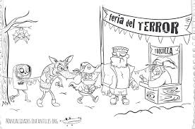 Dibujo para la feria de abril. Dibujo De La Feria Del Terror Manualidades Infantiles