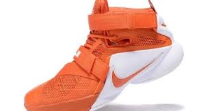 Nike Zoom Soldier 9 Ix Orange White Men Basketball Sneakers Shoes 749417 600 Nike Shoes Air Max Nike Lebron Nike Basketball Shoes