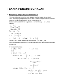 Biasanya cara ini digunakan untuk metode yang ada untuk menyelesaikan soal integral tidak bisa digunakan. Contoh Soal Integral Parsial Kuliah Python
