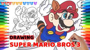 Super mario brothers map select labeled maps. How To Draw Super Mario Bros 3 99 Drawing Coloring Pages For Kids Youtube