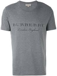 Burberry Martford Logo Print Jersey T Shirt In Mid Grey Melange Modesens Burberry Print T Shirt T Shirt