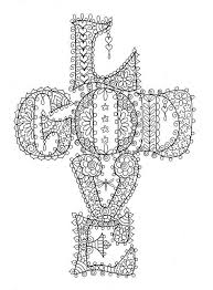 Instant Download Love God Cross Christian Coloring Page Adult Coloring Christian Coloring Cross Coloring Page Bible Coloring Pages