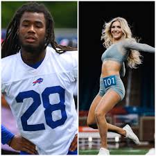 PHOTOS: James Cook Stuns Fans by Revealing His Girlfriend Bella Cvetanovski—Detroit  Lions Cheerleading Captain—In a Heartwarming Public Debut Read more:  https://buffalobills.amazingunitedstate.com/thuc-photos-james-cook-stuns-fans-by-revealing-his  ...
