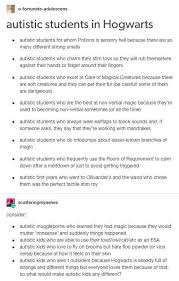 Autism In The Wizarding World Part 3 Harry Potter Universal Harry Potter Obsession Harry Potter Headcannons