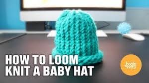 How To Loom Knit A Baby Hat Easy And Fast Youtube