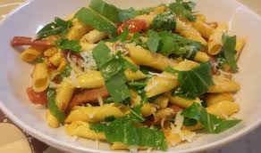 A base di funghi porcini. Garganelli Con Speck Pomodorini E Rucola Semplicemente In Cucina