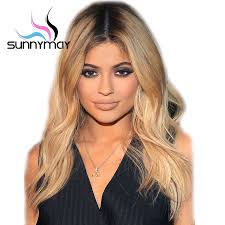 Sunnymay Blonde Lace Front Wig With Dark Roots 130 Short Wavy Honey Blonde Wig For Women Pre Plucked Ombre Human Hair W Blonde Wig Blonde Lace Front Wigs Wigs