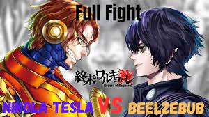 FULL FIGHT | NikoloTesla vs Beelzebub | Record of Ragnarok Eng Sub # beelzebub #tesla - YouTube