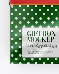 Download Glossy Gift Box Mockup In Box Mockups On Yellow Images Object Mockups PSD Mockup Templates