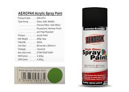 Jade Green Color Aerosol Spray Paint With Rohs Msds Certification