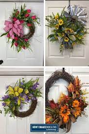 A grapevine wreath offers an architectural base for leaves and flowers in any color combination. Grapevine Decorating Ideas