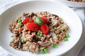 Dinkel Risotto Mit Champignons Risotto Champignons Risotto Gesunde Vegane Rezepte
