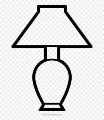 Picture contains very little detail. Lamp Coloring Page Clipart 3669723 Pinclipart