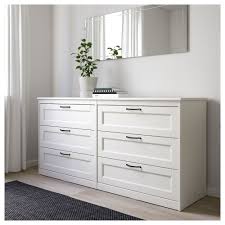 Songesand 6 Drawer Dresser White Ikea Bedroom Chest Of Drawers White Bedroom Furniture Ikea Bedroom