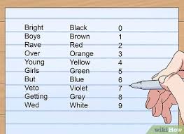 how to remember electrical resistor color codes 5 steps