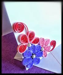 Allow the coil to unroll in the smallest circle of the guide (diameter it approx. Quilled Greeting Card Paru S Treats Crafts