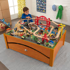 Kid Kraft Metropolis Train Set Table Honey 17496 Deco Chambre Enfant Chambre Enfant Enfant