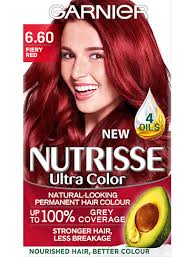 6 60 Fiery Red Hair Colour Nutrisse Garnier