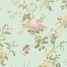 Shop online now and save on brand names like thibaut, robert allen, schumacher and many more. York Wallcoverings Blooms Ak7501 Floral Bird Wallpaper Blue Buy Online In Luxembourg At Luxembourg Desertcart Com Productid 44562615
