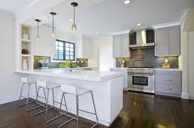 Gray Shaker Cabinets Contemporary Kitchen Amoroso Design White Modern Kitchen White Shaker Kitchen Modern Kitchen Design