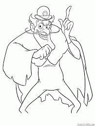 The free coloring pages 'for boys' will introduce children to the 'monsters and villains' topic. Coloring Page Villain