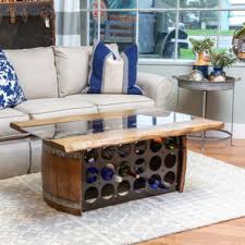 Find dining table with wine storage. Wine Barrel Bottle Storage Coffee Table Wine Country Accents