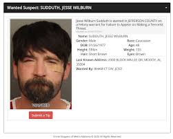 Jesse Wilburn Sudduth is wanted in JEFFERSON COUNTY