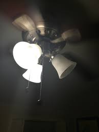 There are bulbs specifically made for ceiling fans. This Ceiling Fan Has One Broken Lightbulb Notinteresting