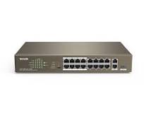 SWITCH TENDA TEF1118P-16-150W POE NAO GERENCIADO 16 PORTAS ...