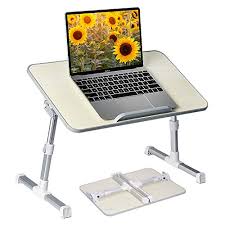 Zhu chuang multifunctional lap desk. Neetto Height Adjustable Laptop Bed Table Portable Lap Desk With Foldable Legs Breakfast Tray For Eating Notebook Computer Stand For Reading Writing On Bed Couch Sofa Floor Honeydew Buy Online In