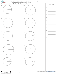 Area Perimeter Worksheets Finding The Circumference Of A Circle Worksheet Perimeter Worksheets Area And Perimeter Worksheets Area And Perimeter