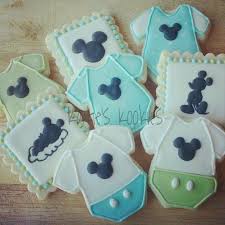 Mickey Baby Shower Cookies Mickey Baby Showers Mickey Mouse Baby Shower Disney Baby Shower